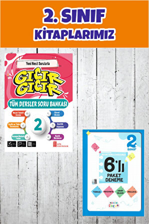 2.Sınıf Gıcır Gıcır Tüm Dersler Soru Bankası+ 6 lı Paket Deneme