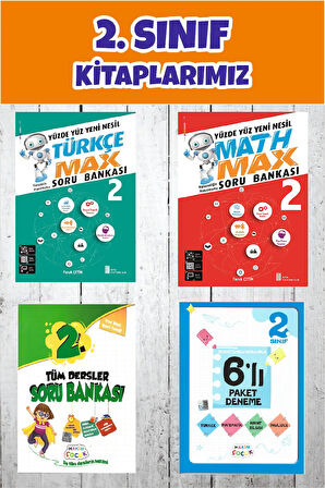 2.Sınıftan 3.Sınıfa Geçenler İçin Yaz Tekrar Seti (Türkçe-Math Max-Tüm Dersler SB- 6lı Deneme)