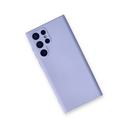 Samsung Galaxy S22 Ultra Kılıf Nano İçi Kadife Silikon - Lila
