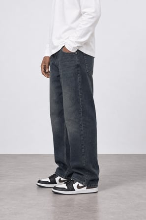 Erkek Baggy Jean Tint Mavi