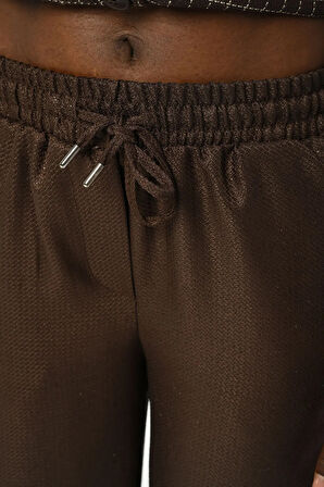 KADIN BELİ LASTİKLİ BOL PAÇA SİMLİ PANTOLON