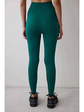 Penti Yeşil Yüksek Bel Kontrast Dikişsiz Seamless Bilek Boy Tayt