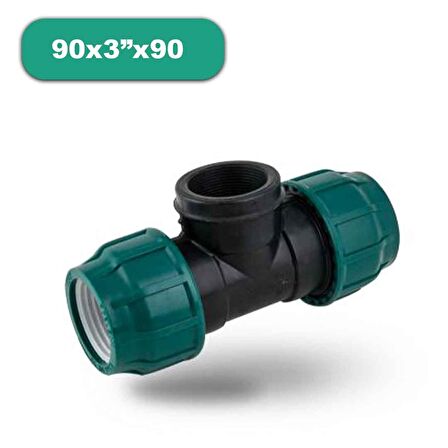 POELSAN DİŞİ KABLİN TE 90x3"x90 İÇTEN DİŞLİ KAPLİN TE KANGAL BORU EKLEME TE SULAMA BORUSU KAPLİN TE