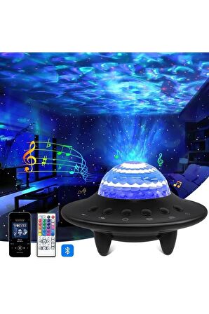 TechTic Ufo 3in1 Starry Galaxy Projektör Yıldız Gece Lambası Bluetooth Hoparlör 