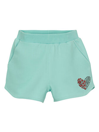 Lovetti Kız Çocuk Şort 5-8 Yaş  Mint