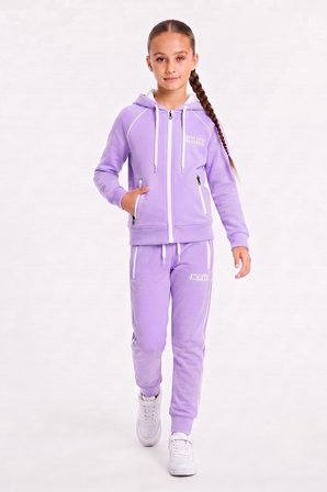 Kız Çocuk Scuba Atheletic Reglan Kol Kapüşonlu Dalgıç Kumaş Eşofman Takımı ESF7027