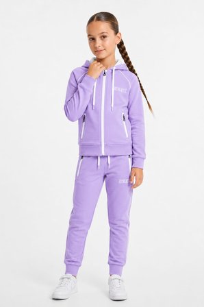 Kız Çocuk Scuba Atheletic Reglan Kol Kapüşonlu Dalgıç Kumaş Eşofman Takımı ESF7027