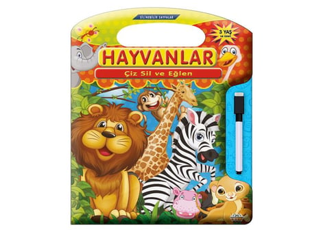 3-6 Yaşa Uygun Çiz Sil Eğlen Seti - 5 Kitap