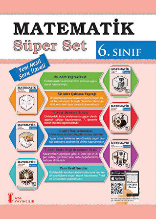 Ata 6.Sınıf Yeni Nesil Sorularla Ben Korkmam Matematik + Süper Set