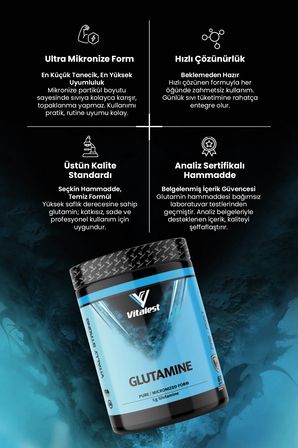 Glutamin Pure / Micronized Form 300 Gr.