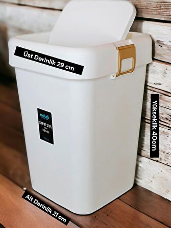 Motek COB-411G Comfort Dustbin 18 Litre Çöp Kutusu Kovası Gold