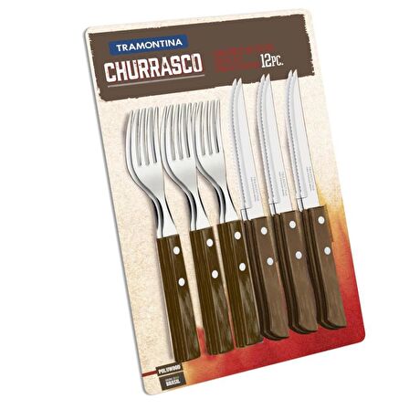 Tramontina Churrasco 21199/911 Çatal Bıçak Barbekü Seti