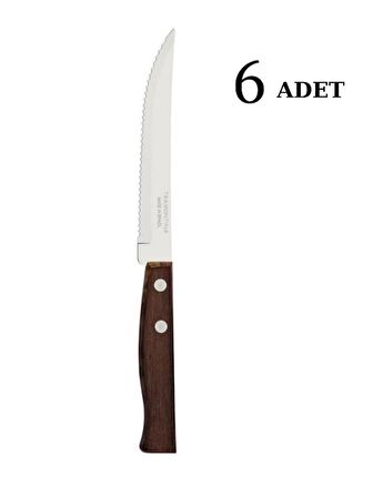 Tramontina Tradicional 22200/405 6 adet Tırtıklı Et Steak Bıçağı 13cm