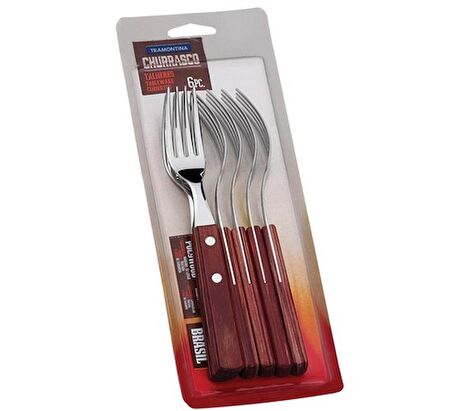 Tramontina Churrasco 21198/716 Biftek-Steak Çatalı (6lı Blister)