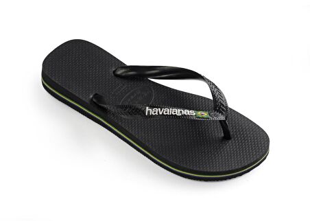 Havaianas Siyah Erkek Terlik BRASIL LOGO