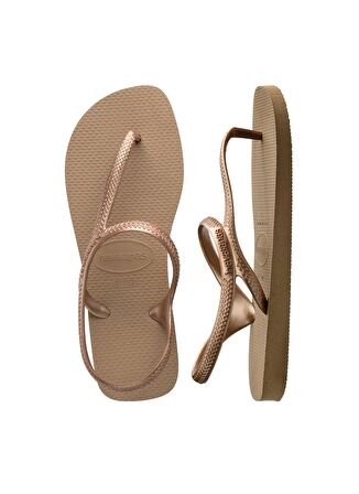 Havaianas Pembe Altın Kadın Plaj Terliği 40000393581