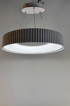 Modern Oluklu Detaylı Halka LED Sarkıt Avize