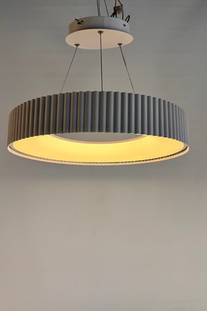 Modern Oluklu Detaylı Halka LED Sarkıt Avize