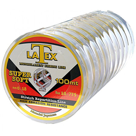 Latex Süper Soft Monofılament 100mt Olta Misina Balık Misinası