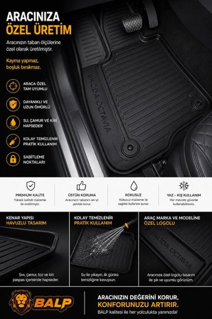 Balp Vw Passat B8 2015-2019 2D Paspas