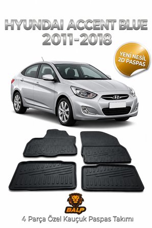 Balp Hyundai Accent Blue 2011-2018 2D Paspas