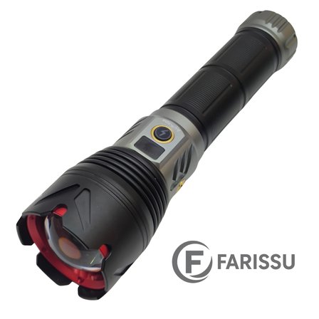 Gold Silver GS-15300 110W 11000 Lümen Profesyonel Şarjlı Zoomlu El Feneri (18000 mAh)