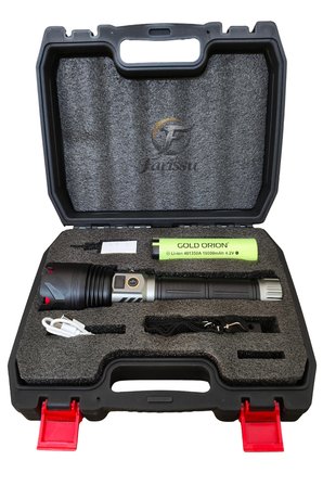 R648 Ultra Güçlü El Feneri 200W 6000 Lümen (3 KM Menzil - 5 Işık Modlu Çantalı Set)