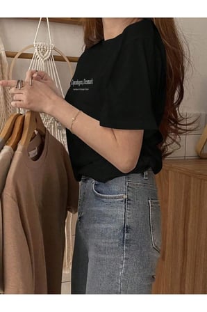 Unisex Copenhagen Denmark Baskılı Tasarım Tshirt