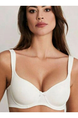 100 Toparlayıcı Boş Cup Ekru Sütyen