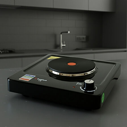 KUNHYA Tekli Elektrikli Ocak Siyah