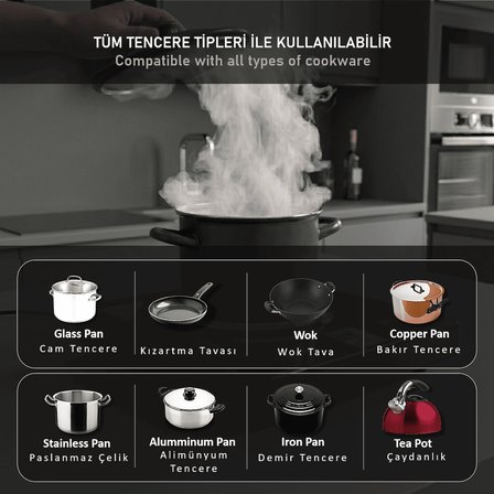 KUNHYA Tekli Elektrikli Ocak Siyah