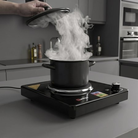 KUNHYA Tekli Elektrikli Ocak Siyah