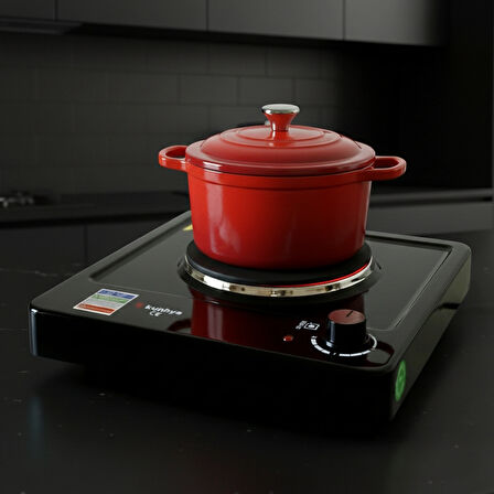 KUNHYA Tekli Elektrikli Ocak Siyah