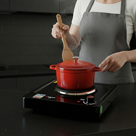 KUNHYA Tekli Elektrikli Ocak Siyah