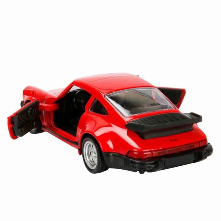 1:32 RMZ City Alman Klasikleri Serisi Die Cast Çek Bırak Model Araba - Kırmızı Porsche 911 Turbo 3.3 Kırmızı