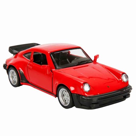 1:32 RMZ City Alman Klasikleri Serisi Die Cast Çek Bırak Model Araba - Kırmızı Porsche 911 Turbo 3.3 Kırmızı