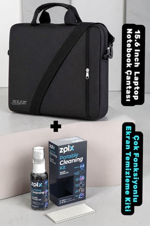 Classone XYZ-T20 15.6 Inch Macbook Laptop Notebook Çantası + Zolx Çok Fonksiyonlu Ekran Temizleme Se
