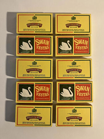 Kaantik Swan Vestas Kibrit 10lu Paket