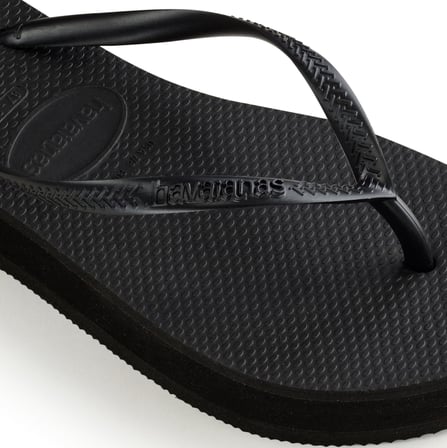 Slim Flatform Siyah Kadın Terlik