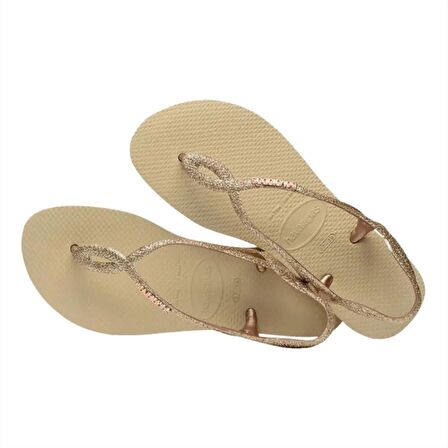 Havaianas Luna Premium II Sand Grey  Kadın Gold Terlik