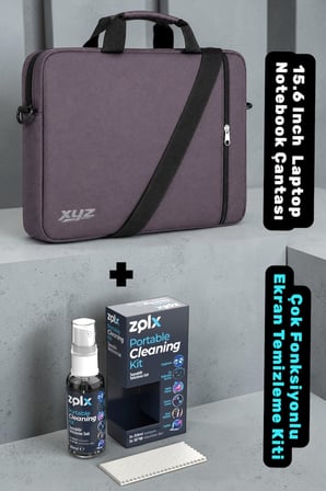 Classone XYZ-T24 15.6 Inch Macbook Laptop Notebook Çantası + Zolx Çok Fonksiyonlu Ekran Temizleme Se