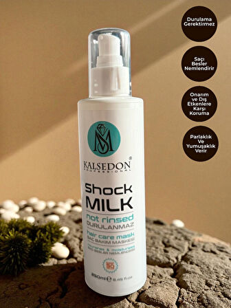 MS Kalsedon Shock Milk Durulamasız Keratin Saç Bakım Maske Sütü 250ml