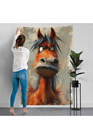 Sevimli Eşek Duvar Örtüsü-7893