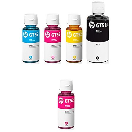 Hp GT51XL Orjinal Mürekkep Kartuş Takımı +1 Kırmızı Hediyeli Z4B04a