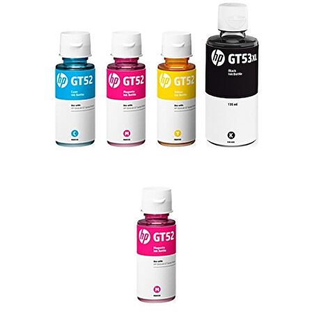 Hp GT53XL Orjinal Mürekkep Kartuş Takımı +1 Kırmızı Hediyeli 515