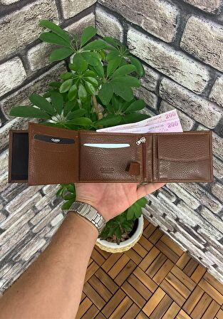 Guard Taba Bozuk Para Bölmeli Hakiki Deri Erkek Cüzdanı