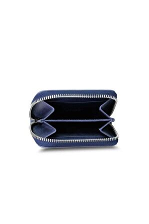 Guard Antik Lacivert Mini Unisex Bozuk Paralıklı Cüzdan Hakiki Deri