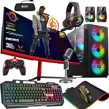 Zeiron Ptx70 AMD 3600 32 GB DDR4 RAM 256 GB SSD NVIDIA GeForce GTX 1660 Super FreeDos Masaüstü Bilgisayar 