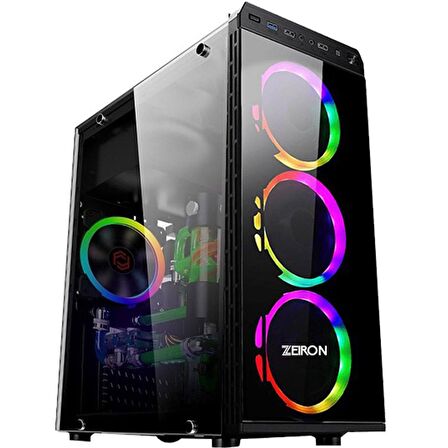 Zeiron Esc X80 Intel i5 3470 16 GB DDR3 RAM 240 GB SSD 500 GB HDD AMD Radeon RX 550 FreeDos Masaüstü Bilgisayar 