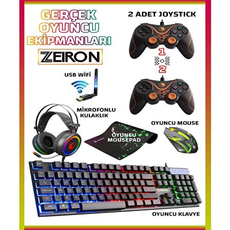 Zeiron Cx44 Intel i7 860 16 GB DDR3 RAM 256 GB SSD NVIDIA GeForce GT 730 FreeDos Masaüstü Bilgisayar 